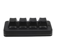 Acouto Clavier de Jeu Mécanique à 4 Touches, Clavier Macro Programmable USB Filaire avec éclairage Dynamique RVB pour Ordinateurs Programmant Quatre avec Votre Mécanique à 4 Touches4 Touches