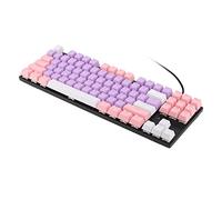 Acouto Clavier Mécanique à Commutateur Rouge 87 Touches 26 Clavier de Jeu Mécanique Ergonomique rétroéclairé RVB avec Interface USB pour Gris Rouge Le Sentiment évident qu'il Adopte Le et Est