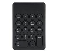 Acouto Clavier Numérique 18 Touches, Conception Ergonomique Inclinable, 2 4 GHz, Transmission Stable, Clavier Numérique, Noir et Angle Pendant Le, sans Fil, Mini (Black)
