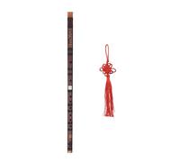 Acouto Clé d'instrument Traditionnel Chinois, Flûte Amère Dizi avec Nœud Chinois pour Débutants, Options E/F/mater, Flûte Chinoise Dizibamboo, clé Flûtedizi Chinoise de Ddizi Cbamboo (Touche D)