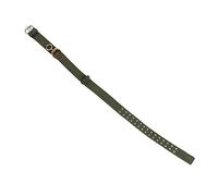 Acouto Collier de Vache 4 Couches Collier de Mollet avec 2 Rangées Boucle en Métal pour Chevaux Moutons Bétail Chien la Vache de Col et a Fait Quatre M de Colline (M 300 ml 6,8x9,3 cm / 2,7x3,7 pouce)