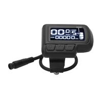 Acouto Compteur de Vitesse LCD pour Vélo Électrique, Interface 6 Broches, 24V-60V, avec Support de Montage et Connecteur pour Phare