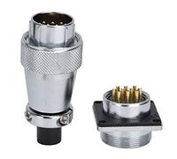 Acouto Connecteur de Prise d'aviation 500V WS24, Connecteur d'alimentation pour Prise 'aviation, PERFORMANCE électrique, de ' Stable, Broche Mâle, Femelle