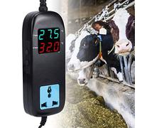 Acouto Contrôleur de Température Numérique, Thermostat électronique de Contrôleur de Température à Affichage Numérique 90-250v avec Cordon d'alimentation Utilisé pour Les