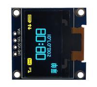 Acouto Couleur Jaune Bleu 3 3V 5V 0 96 Pouces Écran d'Affichage à LED Organique Module d'Affichage à LED Organique IIC I2C Affichage Série Technologie SSD1315 T Affichage à OrganiqueAffichage à