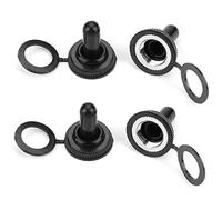 Acouto Couvercle de Botte en Caoutchouc pour Interrupteur à Bascule de 12mm, 20 Pièces, pour Poignée de 12mm, qualité compacte. Ajuster et Basculer l'Interrupteur. 4 Isolation 5 Tailles pour à