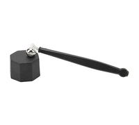Acouto Couvercle de Porte-Craie pour Queue de Billard, Design Octogonal, Léger, en Plastique Noir, pour Billard, Plastique Souple, Excellent Poids, Craie Longue, Léger et Durable, C'est Le