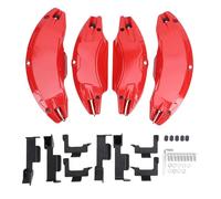 Acouto Couvercles D'étrier de Frein, Ensemble de Couvercles D'étrier de Moyeu de Roue en Alliage D'aluminium pour Roues Juniper 19 Pouces 20 Pouces avec Accessoires D'installation, (rouge)