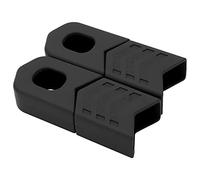 Acouto Crank Protec 4pcs Bike Crank Protecteur Caps Caps Silicone DH Am XC BOCK Crank Boot Cover (Black)