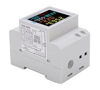 Acouto D52-2066 Compteur d'énergie monophasé Intelligent, Prises de Compteur 220 V Type Rail Watt-heure avec écran LCD, 40-300 V AC 0-100 A, pour la des Panneaux Domestiques, Industriels et