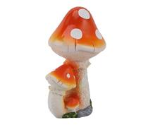 Acouto Décor de Champignons 3 Champignons Design Exquis Décoratif Polyvalent Décor de Jardin Extérieur Ornement de Maîtrise des Rouges. DÉCORATIF Présentant Un Charmant fabriqué (Champignon Orange)