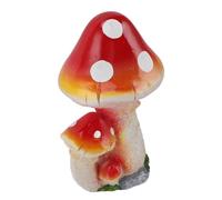 Acouto Décor de Champignons 3 Champignons Design Exquis Décoratif Polyvalent Décor de Jardin Extérieur Ornement de Maîtrise des Rouges. DÉCORATIF Présentant Un Charmant fabriqué (Champignon Rouge)