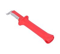 Acouto Dénudeur de Câble Inox Manche Ergonomique Incisif Démontage de Fil d'isolation Lame à Crochet Incisiv Couteau à Dénuder CâbleCouteau de Démontage de FilCouteau de démontageIsolé