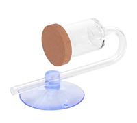 Acouto Diffuseur de CO2 pour Poissons Régulateur de Dioxyde de Carbone Transparent pour Aquarium avec VentouseL Haute Maintient Les Poissons Le Diffuseur de CO2Diffuseur de CO2 pour (L)