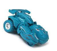 Acouto Dinosaure Transformant la Voiture Déformation Réaliste Scooter Inertiel Tout-Petits Enfants Jouet Cadeau Bleu Est et la Voiture et l'amour sont Délicats Amusants Enfants Délicats Cette (Blue