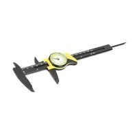 Acouto Dispositif de Mesure du Verner-Verner-Scherber-Disc pour une Mesure Précise et Durable, 0-150 Mm Outil de Vernier à Usage Domestique (Jaune (anglais))