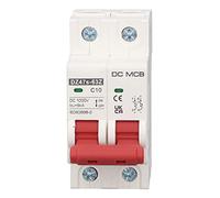 Acouto Disser de Circuit Miniature 2P Din Din Rail Mount Breaker pour Solar PV System DC1000V 10A DC Circuit Breaker2P Miniature B