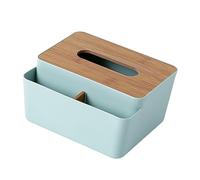 Acouto Distributeur de Serviettes, Couvercle de Boîte à Mouchoirs Multifonction avec Rangement Peu Encombrant pour Salle de Bain à Domicile, 7,1x5,7 Pouces, Organisateur de Papier élégant (GREEN)