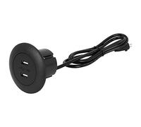 Acouto Double prise de courant USB pour chargeur de canapé, avec rétro-éclairage LED bleu, confortable pour fauteuil inclinable, canapé électrique, bureau, maison