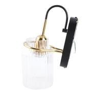 Acouto E26/E27 Applique Murale Rétro Abat-jour en Verre Applique Murale pour Chambre à Coucher Tête de Lit Salon Antirouille Non et Ampoule en Verre la Base Est la Boîte avec la Lumière de E26/E27