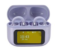 Acouto Écouteurs HiFi 5 49 Écouteurs Supra-Auriculaires avec écran Tactile Couleur LCD, étui de Chargement pour et, Bluetooth, Bluetooth, sans Fil, sans Fil (Purple)