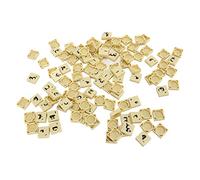 Acouto Ensemble de 110 Pièces d'échecs avec Lettres Arabes, Carreaux de Mots Croisés en Matériau PS, 1,9 X 1,9 X 0,6 Cm, Accessoires de Jeu de Table Transparents pour Jeux de Mots et Activités
