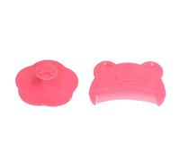 Acouto Ensemble de 2 Brosses pour Cuir Chevelu pour bébé, Brosse de Bain en Silicone Souple et Sensorielle, Outil de Bain Confortable pour le Cuir Chevelu des Nouveau-nés, Rouge, Mieux adapté à la