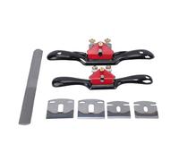 Acouto Ensemble de Porte-parole Réglable, Lame en Acier SK2, Conception Ergonomique, Système de Réglage à Deux Vis, Outils de Travail du Bois avec Fichiers, pour Raser, Rabotage,