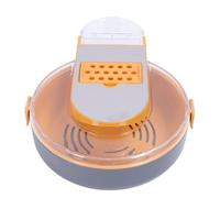 Acouto Ensemble de Tranches de Légumes avec Récipient de Vidange, Hachoir Polyvalent, Râpe, Dicer pour la Cuisine Domestique, Orange pour Râper les Légumes, Interchangeable et Polyvalent