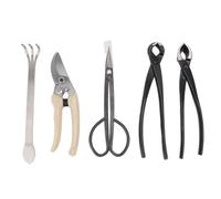 Acouto Ensemble D'Outils de bonsaï Kit de Ciseaux en Acier en Carbone Durable pour élagage des Outils de Jardin pour Une Utilisation Intérieure et Extérieure