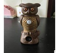 Acouto Épouvantail pour Oiseaux, Dissuasion pour Hibou, Répulsif pour Oiseaux, activé par Le Mouvement, avec Son et Yeux Brillants, pour Une Utilisation en Extérieur (641)