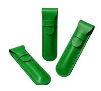 Acouto Étui à Stylo en PU, Rabat sécurisé à Ouverture par le Haut (Vert | Matériau imperméable, Doublure douce et durable, Portable pour les voyages, Idéal pour le bureau