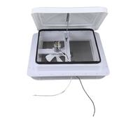 Acouto Évent de Toit pour Camping-Car de 14 Pouces, évent de Toit Universel avec Ventilateur Réversible 12V pour Ventilation de Camping-Car