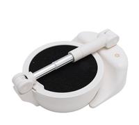 Acouto Éventail de Purificateur de Bureau Portable Pliable Rechargeable avec 3 Vitesses Hauteur pour Intérieur Extérieur PM2,5 Élimination de l'odeur Purificateur d'absorption Blanc le Pliable F