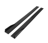 Acouto Extensions de Jupe Latérale de Voiture Rocker 2M Répartiteurs Universels Diffuseur Lèvres Jupe Latérale Noir MK6 RS Extensions Paire St Fit de de Voiture (Fibre de Carbone)