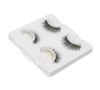 Acouto Faux Cils Gratuits les Uns avec les Autres une Apparence Naturelle Confortable de Réutilisable pour les Cosmétiques 2 Paires de Cils de Faux Auto-nasifs avec du Ruban Adhésif (LD-2202)