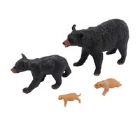 Acouto Figure de Cycle de Vie d'ours Figure de Cycle de Vie d'animal en PVC Décoratif éducatif Cognitif pour l'enseignement Offre a et Apprendre B de de 'Ours Modèle de de ' de '