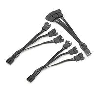 Acouto Fil D'extension du Ventilateur avec 4 Broches 1 à 3 Ensemble de 3 pour L'air Optimal dans les étuis Informatiques