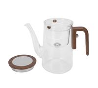 Acouto Filtrage de Bouilloire électrique, Théière Claire à l'étranger, Conception de Séparation de l'eau, capacité de 800 Ml, Poignée Ergonomique pour la Maison, Théière en Verre de Bureau avec