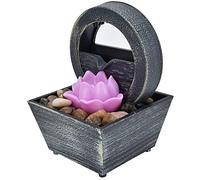 Acouto Fountaine de Table à LED Décorative avec des Pierres Irrégulières pour L'ambiance Apaisante dans Le Salon de la Chambre