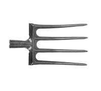 Acouto Fourche à Creuser Acier à Haute Teneur en Carbone Forte Résistance Prévention de la Corrosion Anti-Casse Jardin Creuser Fourche à Bêcher 4 Dents de Levage Se Tourner vers Le Sol Pratique Ce