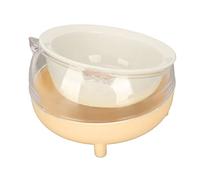 Acouto Gamelle pour Chat Anti-dérapante, Passe au Lave-Vaisselle, Passe au Micro-Ondes, Plat surélevé en Céramique avec Support incliné pour la Nourriture, l'eau, Rose, Qui Est Un Plat à (Yellow)