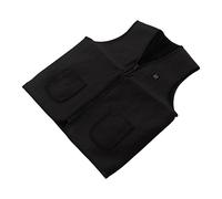 Acouto Gilet Chauffant Veste Chauffante en Polaire avec Chargement USB 3 Niveaux de Chaleur 89,6 à 125,6 Degrés F Fermeture éclair Col en V Vêtements Chauffants pour Femmes Hiver Travail en Plein