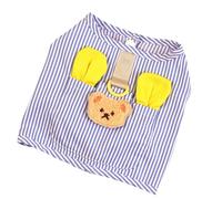 Acouto Gilet d'été pour Chien, T-Shirt Respirant et Léger à Rayures Verticales, Vêtement pour Petit Chiot pour l'été, Idéal pour Teddy et Poméranie (XXL)