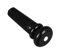 Acouto Goupille d'extrémité de Guitare Acoustique, Remplacement de Cheville de Queue en Plastique Synthétique avec Poids Léger pour la Fixation de la Sangle et le Réglage des Cordes (BLACK)