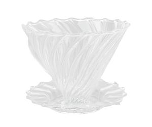 Acouto Goutteur de café pour café, Goutteur de en Verre Fait à la Main avec Poignée pour Préparer du Chaud et Froid, Taille 8 X 10 Cm pour un Usage Domestique