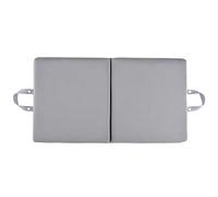 Acouto Grand Coussin de Tampon à Genou, Coussin à Genoux Pliant Léger avec Poignée Tapis de Mousse à Mémoire Gris et Noir pour Les Pique-niques de Camping. (Grey)