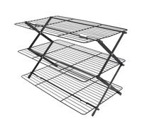 Acouto Grille de Refroidissement de Cuisson Rectangulaire en Fer, Grille de Refroidissement pour Gâteaux, Biscuits, Conception pour Plier la Cuisson, de Pliable, Pliable