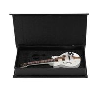Acouto Guitare Miniature en Bois avec étui, Mini Instrument de Musique Creux à Collectionner, Modèle pour la Décoration de la Maison, pour Mettre en Valeur Un Design Artisanal Miniature Exquis, Fin