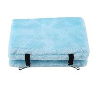 Acouto Hamac à Oiseaux en Peluche Douce, Cabane Suspendue, Lit de Cage épais et Chaud avec Double Crochets, Entrée Avant et Arrière pour Perruche, Calopsitte, Inséparable, Perruche, Pinson, Canari (S)